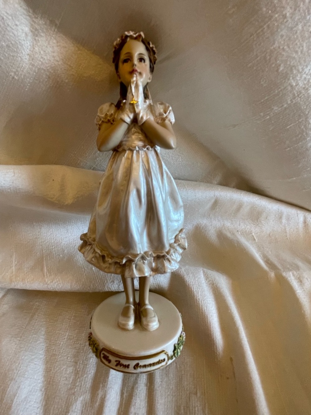Roman First Communion Girl Figurine Catholic Decor Gift